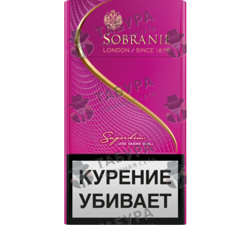 Сигареты Sobranie Superslims Pink Сигареты Sobranie Superslims Pink
