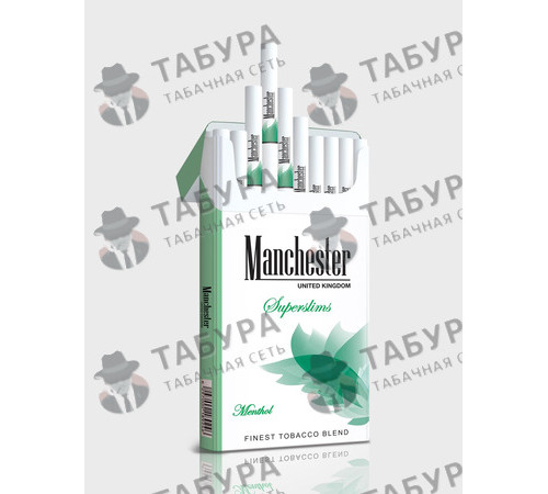 Сигареты Manchester Superslims Menthol Сигареты Manchester Superslims Menthol